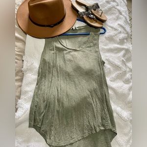 Olive tank top